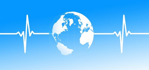 stilisierter Herzschlag der Erde