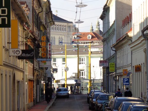 Blick auf den Jakominiplatz, Graz.