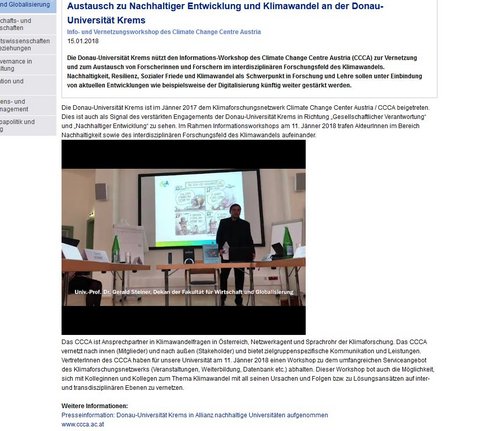 Screenshot der DUK-Homepage