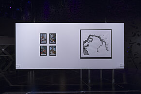 "Die Jahreszeiten", Doris Knapp-Hybner (links); "Bewusstwerdung", Florian Raditsch (rechts)