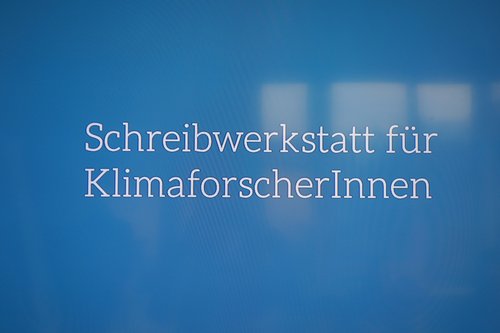 Schreibwerkstatt für KlimaforscherInnen